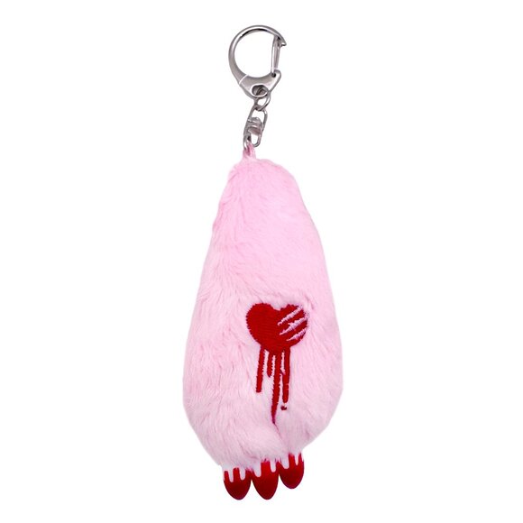 Gloomy Bear Bloody Claw Pink Plush Mascot Keychain - Picture 1 of 2